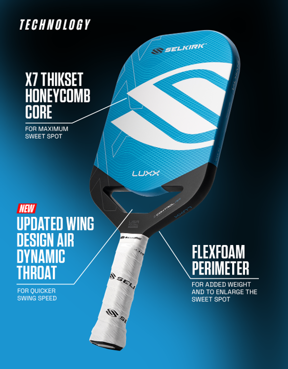 [신제품] 셀커크 럭스 컨트롤 에어 인피니그릿 인빅타 피클볼 패들(SELKIRK LUXX Control Air Invikta with InfiniGrit pickleball paddle