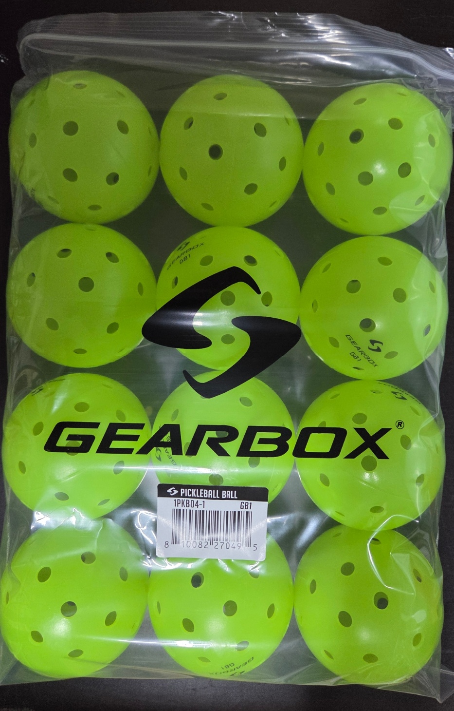 [런칭이벤트가] 기어박스 GB1 아웃도어 피클볼 12개세트 (Gearbox GB1 outdoor Pickleball)