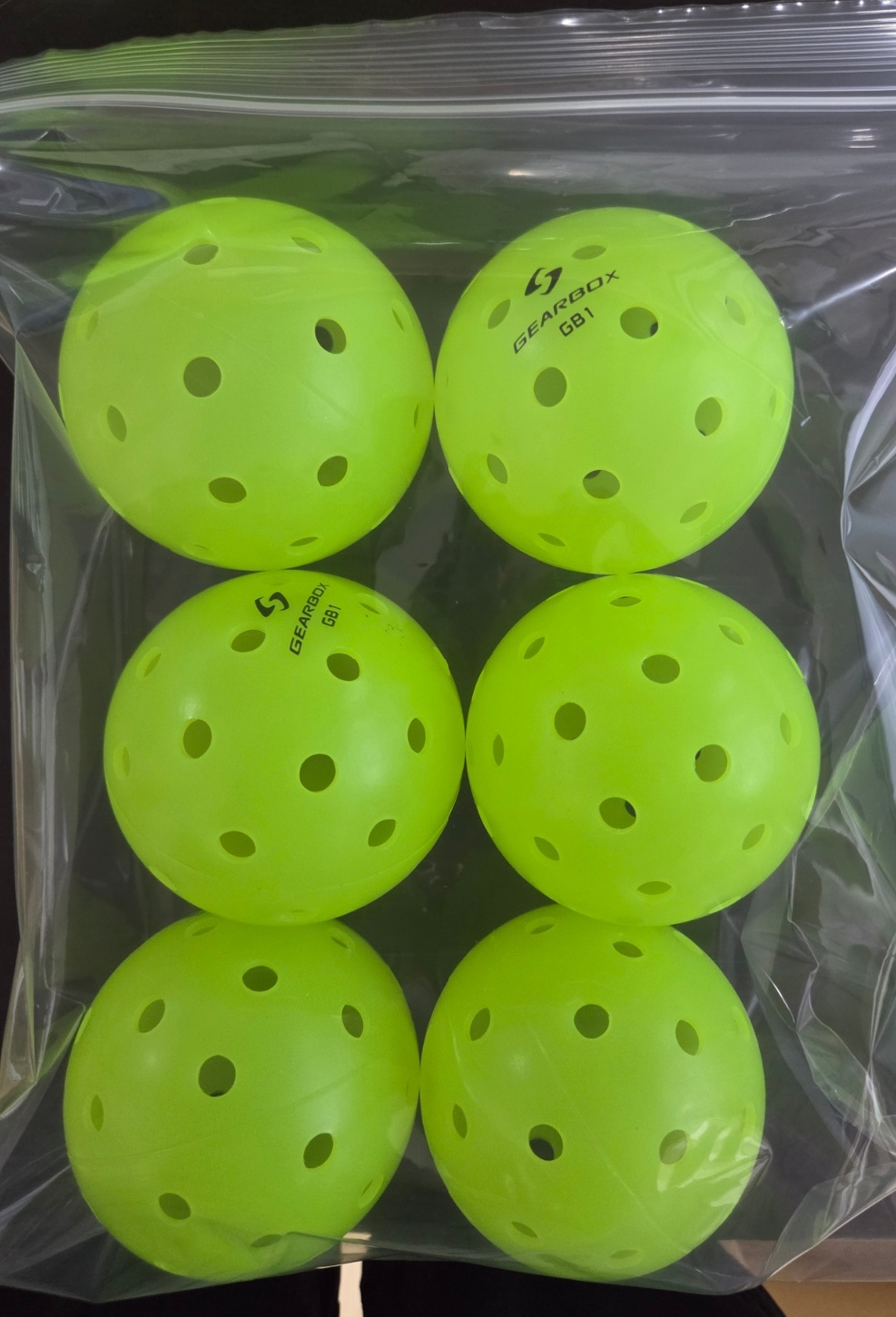 [런칭이벤트가] 기어박스 GB1 아웃도어 피클볼 12개세트 (Gearbox GB1 outdoor Pickleball)
